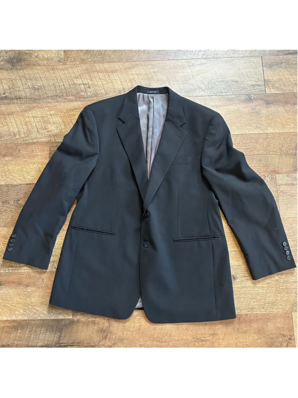 Men's Chaps Black Wool Blazer Size M Summer